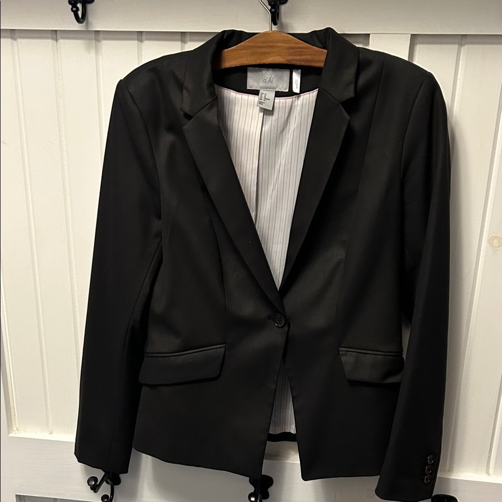 H&M Classic Black Blazer 12